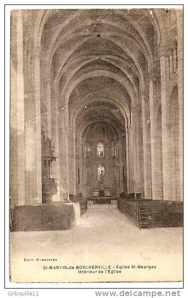 SAINT DE BOSCHERVILLE  -  Intérieur De L'EGLISE ST.GEORGES - Saint-Martin-de-Boscherville