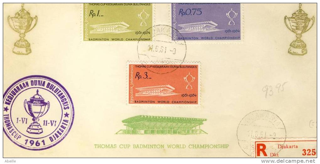 9395   FDC   INDONESIE - Badminton