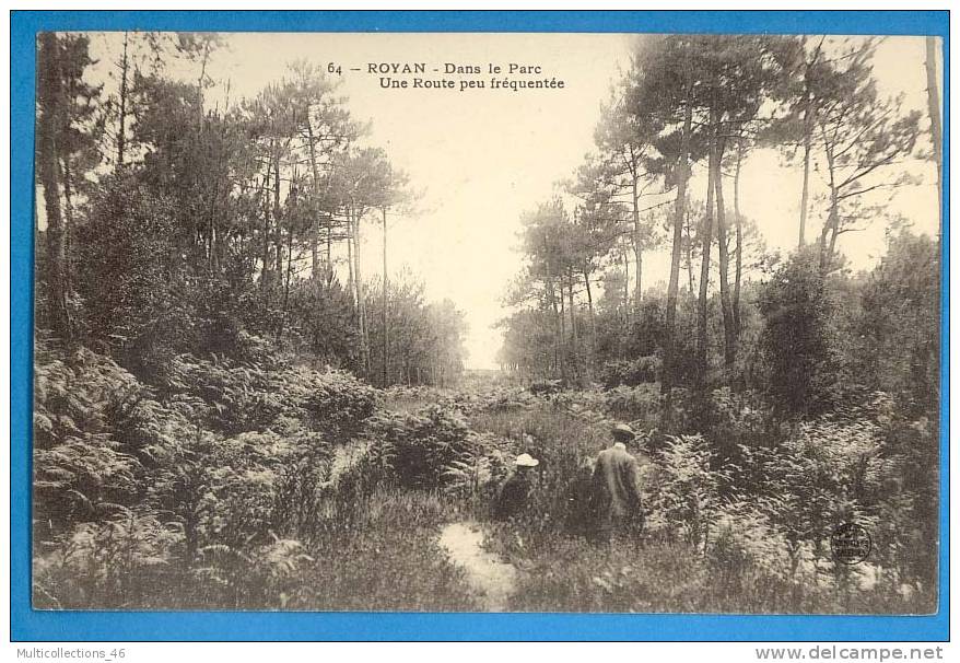 17 - ROYAN - Dans Le Parc. Une Route Peu Fréquentée. - Royan