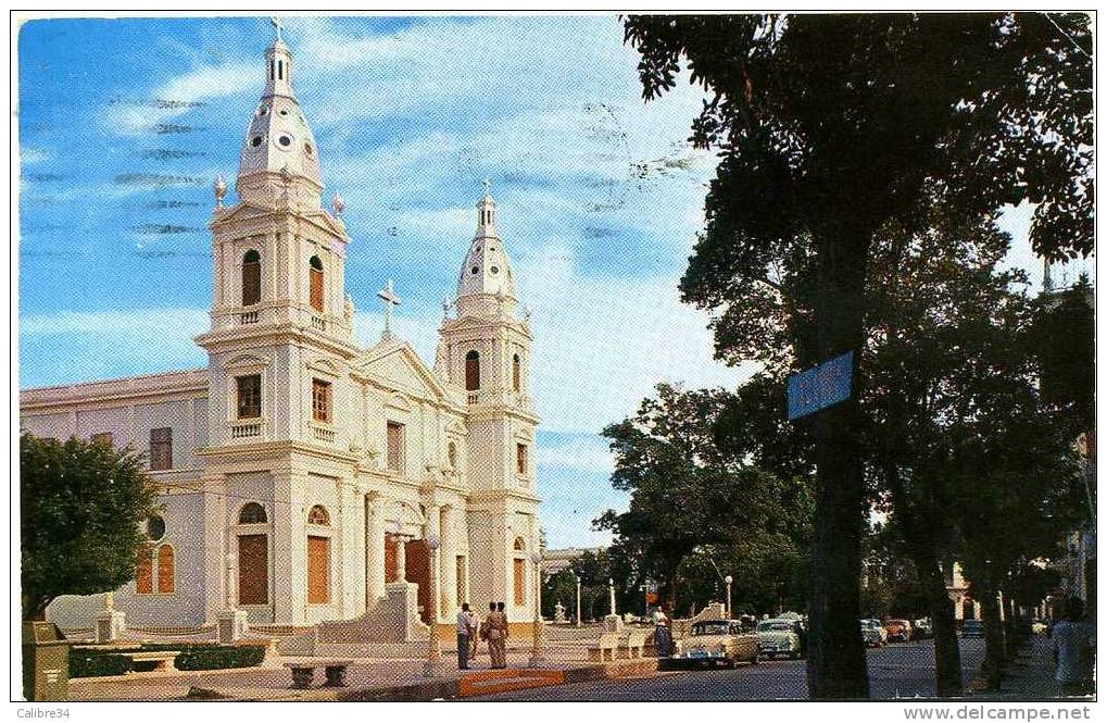 PORTO RICO Catedral De Nuestra Senora Del A Guadalupe En Ponce  (1958 Cachet De SAN JUAN) - Puerto Rico