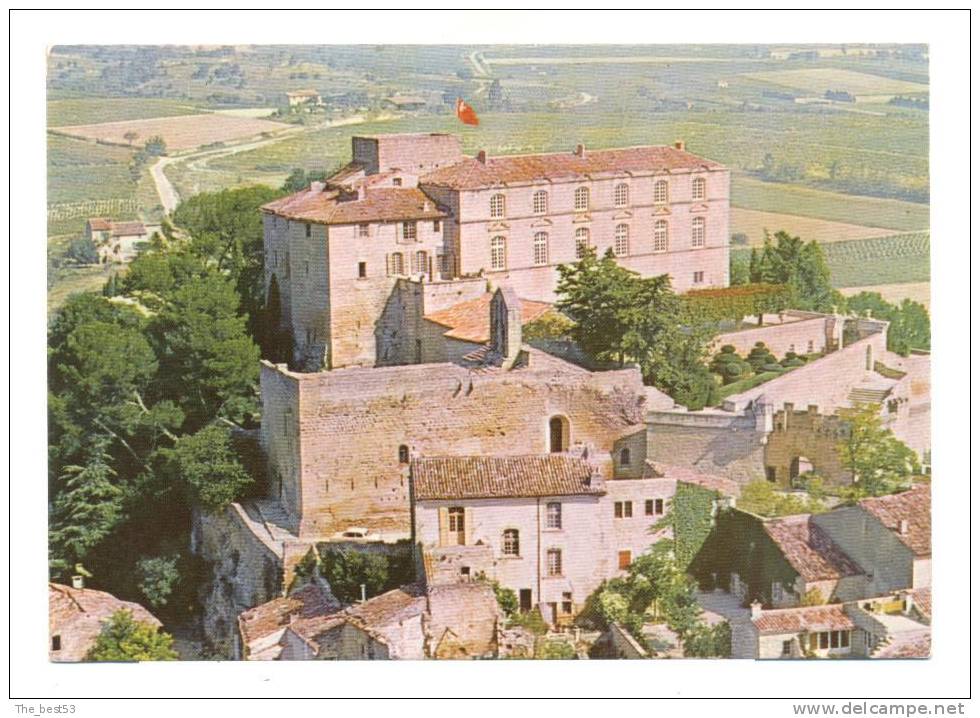 02   -   Ansouis   -   Le Chateau, Vue Aérienne - Ansouis