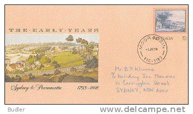 AUSTRALIA:1988:Post.Stat.:200 Years AUSTRALIA:The Early Year:SYDNEY&PARRAMATTA:1793-180:LANDSCAPE,TREES,AGRICULTURE, - Entiers Postaux