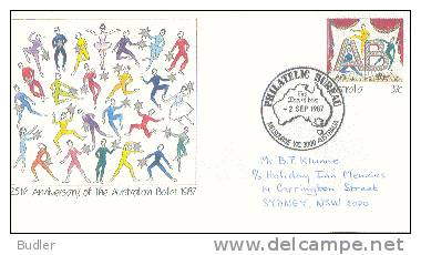 AUSTRALIA : 1987 : Post. Stat. : 25th Anniversary Of The AUSTRALIAN BALLET : BALLET,DANCE,, - Entiers Postaux