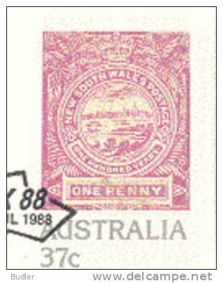 AUSTRALIA : 1988 : Post. Stat. : SYDPEX 88 : 200 Years Of Australia : PHILATELY,TIMBRE,STAMP, - Postwaardestukken