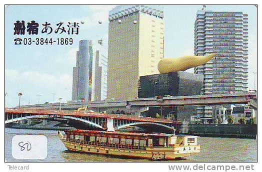 Telefonkarte Télécarte Ship Bateau Schiff Schip Boot (80)  Phonecard Japon Japan - Barcos