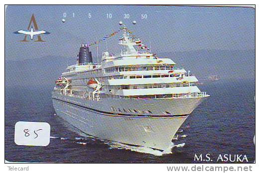 Telefonkarte Télécarte Ship Bateau Schiff Schip Boot (85)  Phonecard Japon Japan - Barcos