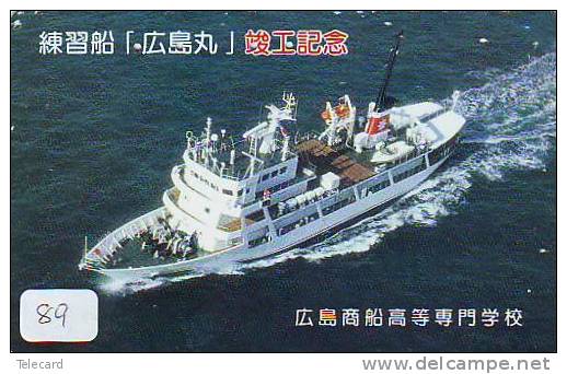 Telefonkarte Télécarte Ship Bateau Schiff Schip Boot (89)  Phonecard Japon Japan - Barcos