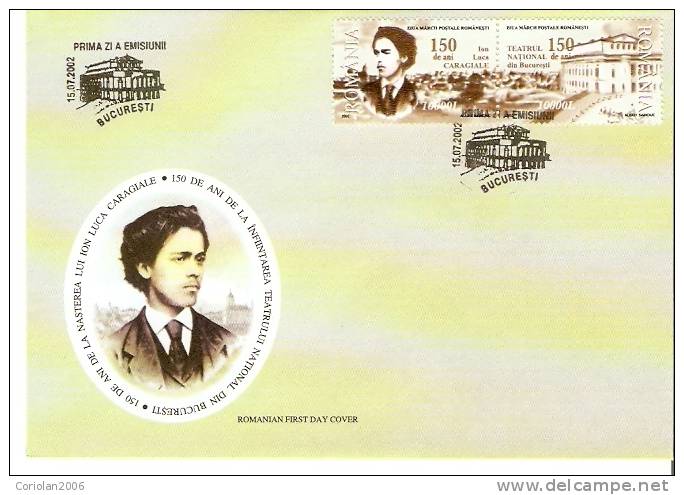 Romania 2002 FDC / Stamps Day - FDC