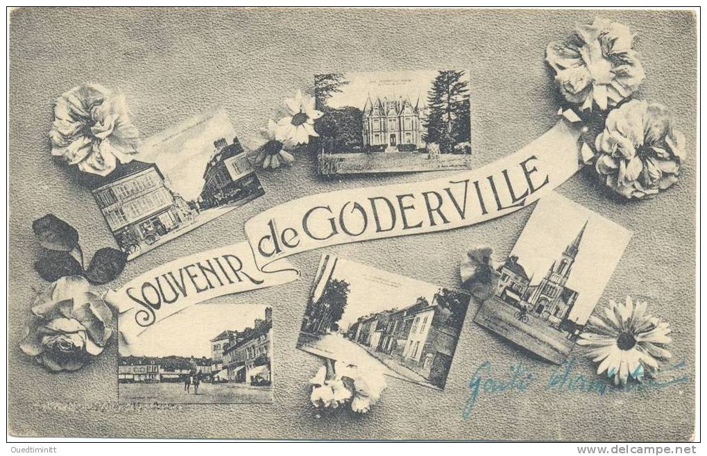 Souvenir De Goderville.Très Belle Cpa Multi-vues +++++++++ - Goderville