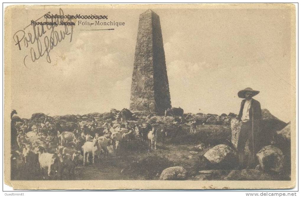 Portugal.Algarve ? Foia-Monchique.Un Berger Et Ses Chèvres.1922. - Sonstige & Ohne Zuordnung