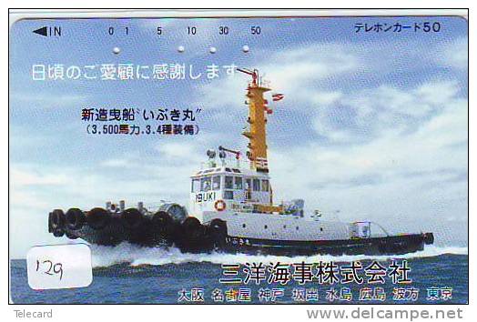 Telefonkarte Télécarte Ship Bateau Schiff Schip Boot (129)  Phonecard Japon Japan - Boats