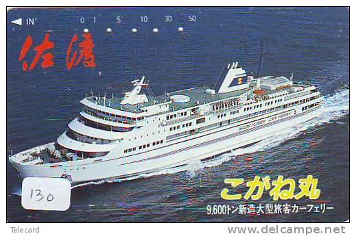 Telefonkarte Télécarte Ship Bateau Schiff Schip Boot (130)  Phonecard Japon Japan - Boats