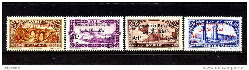 SYRIE - Yvert - 167/78* - Cote 36 € - Flüchtlinge