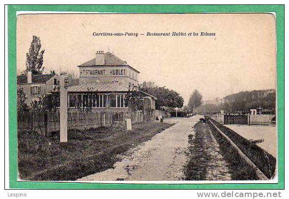 CARRIERES Sous POISSY --  Restaurant Hublet Et Les Ecluses - Carrieres Sous Poissy