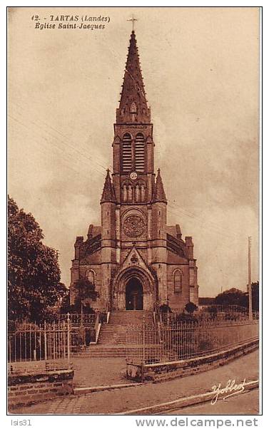 Dép 40 - K693 - Tartas - Eglise Saint Jacques - Bon état - Tartas