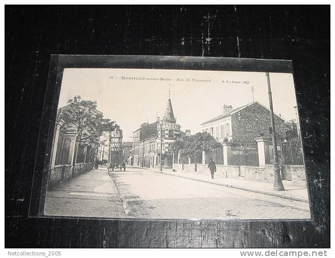 MONTREUIL-SOUS-BOIS - RUE DE VINCENNES - REPARATEUR DE LIGNE - 93 SEINE SAINT DENIS - Carte Postale De France - Montreuil