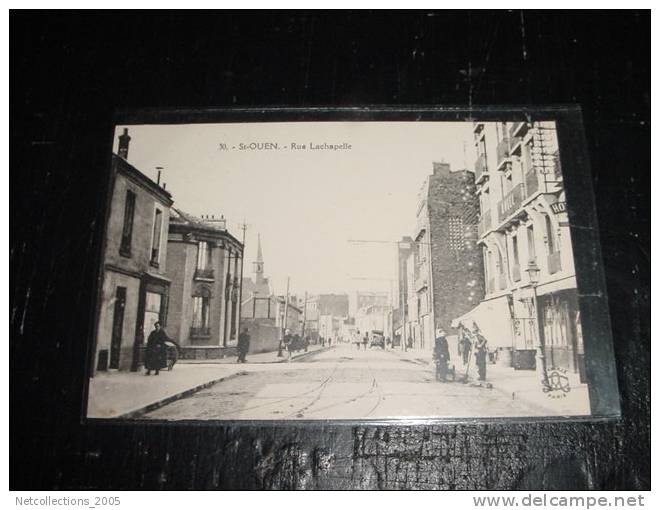 St-OUEN - RUE LACHAPELLE - ANIMEE - 93 SEINE SAINT DENIS - Carte Postale De France - Saint Ouen