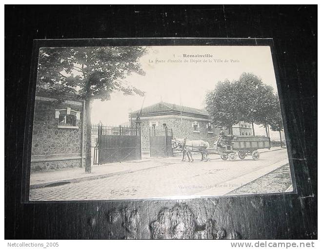 ROMAINVILLE - LA PORTE D´ENTREE DU DEPOT DE LA VILLE DE PARIS - 93 SEINE SAINT DENIS - Carte Postale De France - Romainville