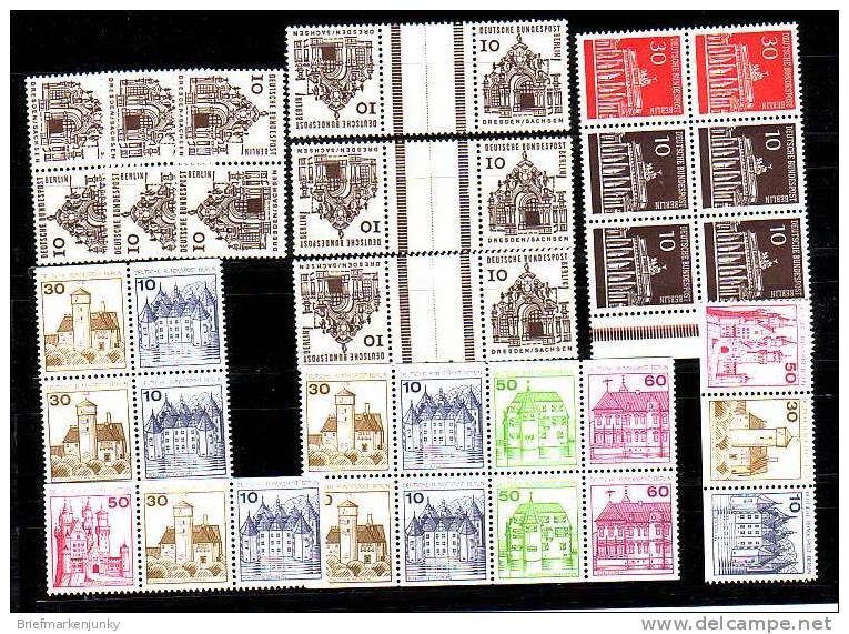 1754 ) Berlin Kleines Lot Zusammendrucke Postfrisch ** - Se-Tenant