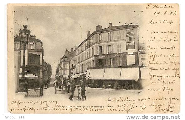 CHARENTON   -   " MONTEE DE ST.MAURICE "   -   - Editeur: A.BREGER  N°/ - Charenton Le Pont
