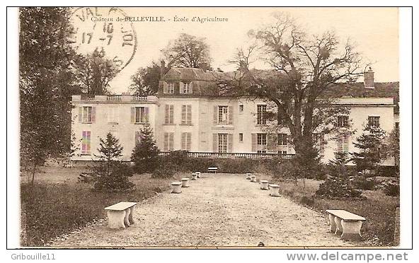 CHATEAU DE BELLEVILLE  -  ECOLE D'AGRICULTURE - Sainte Genevieve Des Bois
