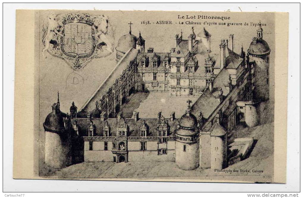 K9 - ASSIER - Le Château D'après Une Gravure D'époque - Assier