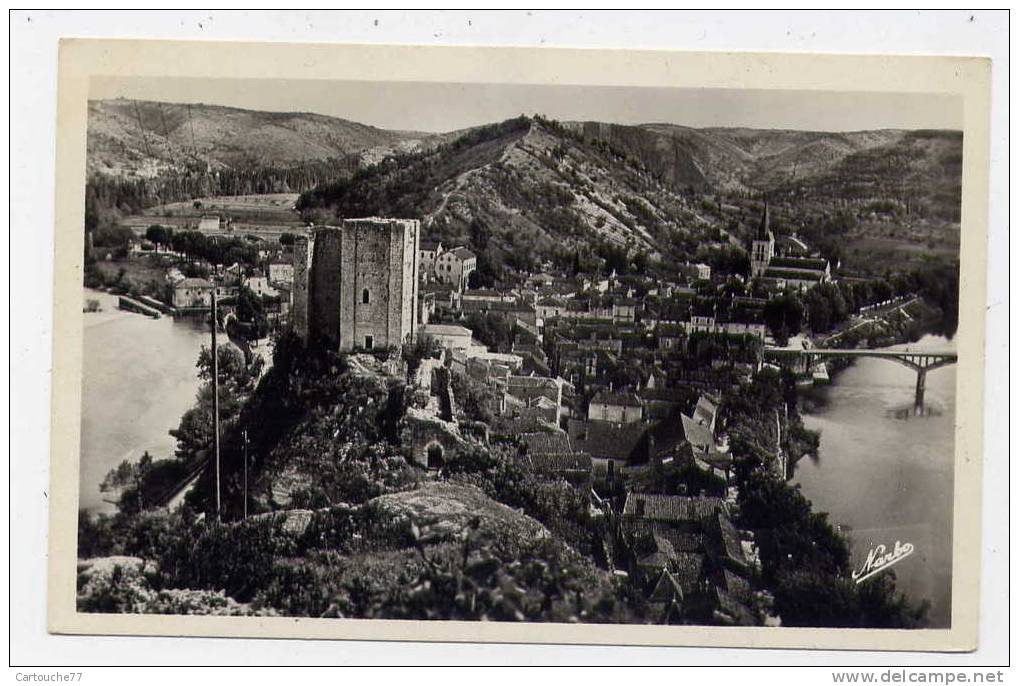 K9 - LUZECH - Les Ruines Du Château - La Ville (Beau Cliché Semi-moderne) - Luzech