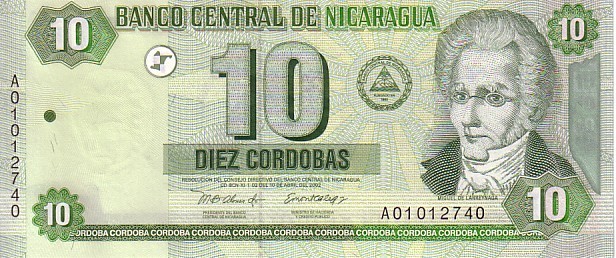 NICARAGUA   10 Cordobas   Daté De 2002   Pick 191     ***** BILLET  NEUF ***** - Nicaragua