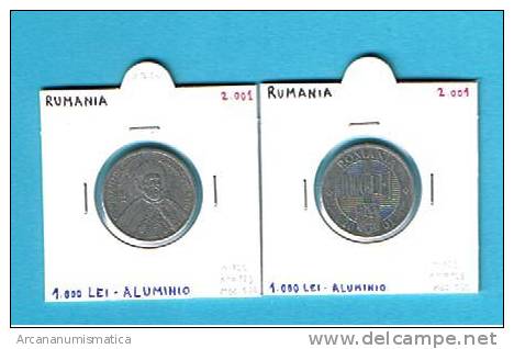 RUMANIA/ROMANIA 1.000 LEI 2.001 MBC Aluminio Km#153    DL-1716 - Roumanie