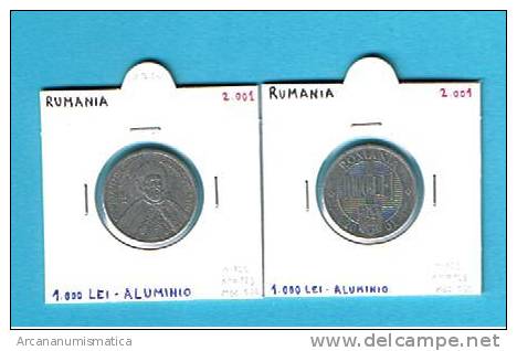 RUMANIA/ROMANIA 1.000 LEI 2.001 MBC Aluminio Km#153    DL-1722 - Rumänien