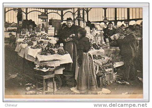 HALLES CENTRALES VENTE AU DETAIL DES FRUITS ET PRIMEUR - Halles