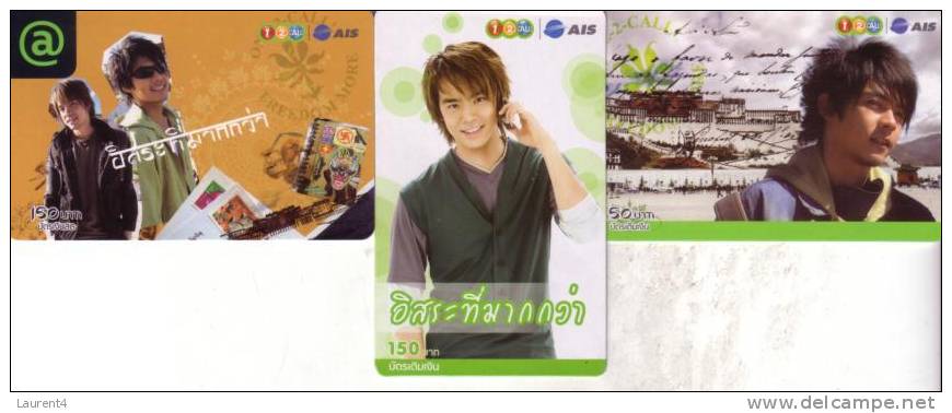 3 Thailand Phonecard - 3 Telecarte De Thailand - Star ? - Thailand