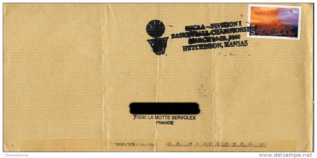 Basket Ball Championship NJCAA DIVISION I HUTCHINSON ARKANSAS Oblitération Handstamp Cancellation - Basket-ball