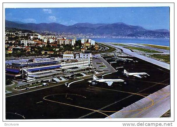 CPM NICE AEROPORT - Vue Generale Restaurant Tour De Controle Avion - Ed YPA 02N - Cafés, Hotels, Restaurants