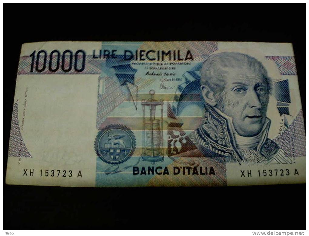 REPUBBLICA ITALIANA - BANCA D´ ITALIA - BANCONOTA DA LIRE 10000 SOSTITUTIVA CON LA " X " - 10.000 Lire