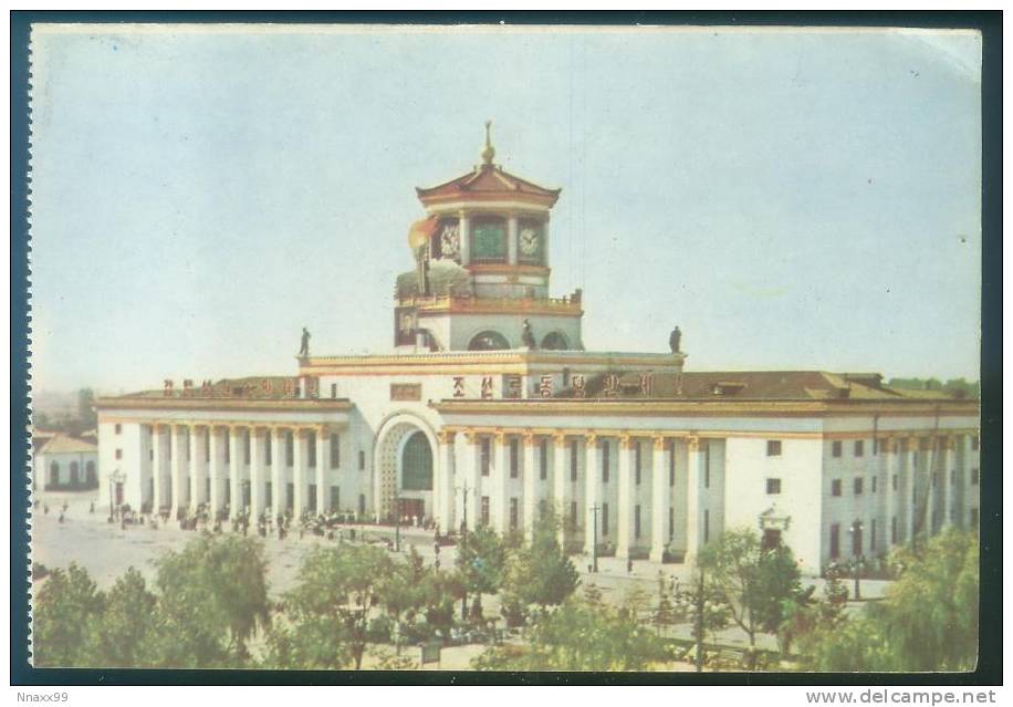 Korea - Pyong Yang - Pyong Yang Station, North Korea Vintage Postcard - Korea (Nord)