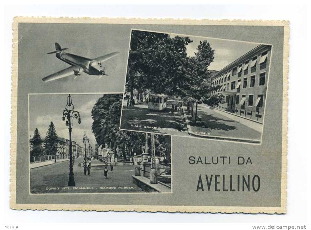 Saluti Da Avellino - 1957 Multipla Aereo - Avellino