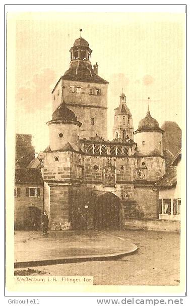 WEISSENBURG In Breisgau  -  * ELLINGER TOR *   -   Editeur: Fr.JACOBI  N° 12. 47754 - Weissenburg