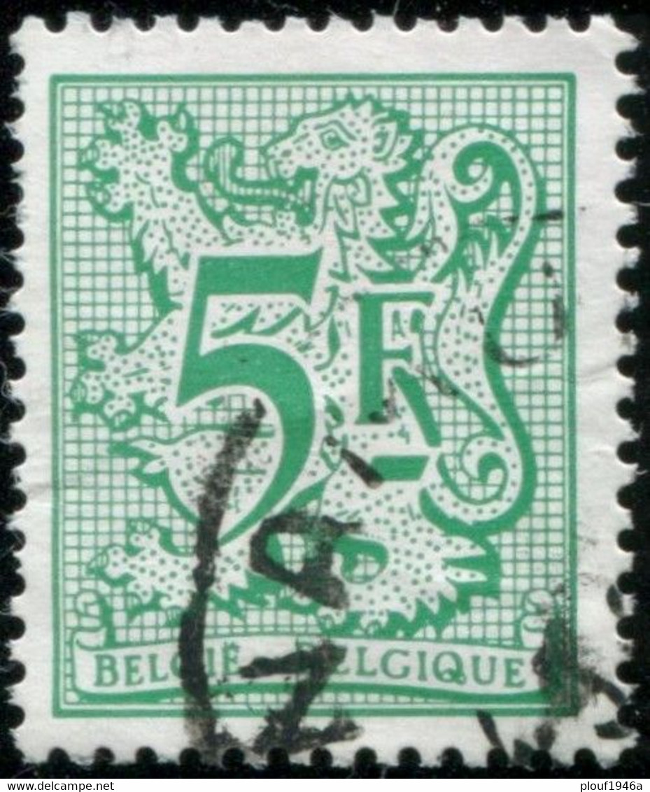 COB 1960 P7 (o) / Yvert Et Tellier N° 1947 A (o) Gomme Bleue, Papier Brillant - 1977-1985 Chiffre Sur Lion