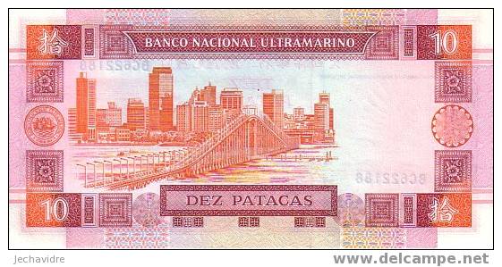 MACAU   10 Patacas   Daté Du 08-01_2001   Pick 76a     ***** BILLET  NEUF ***** - Otros – Asia