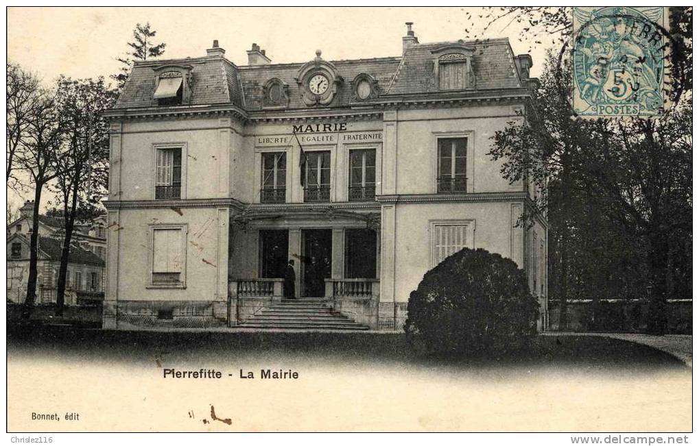 93 PIERREFITTE La Mairie  Beau Plan  1905 - Pierrefitte Sur Seine