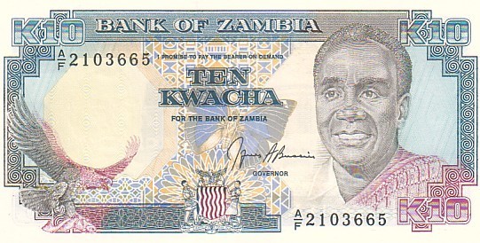 ZAMBIE  10 Kwacha Non Daté (1989-1991) Pick31b Signature 9   ****BILLET  NEUF**** - Sambia