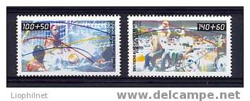 ALLEMAGNE OUEST BERLIN 1990, WATERPOLO, BASKET-BALL, 2 Valeurs. R1756 - Baloncesto