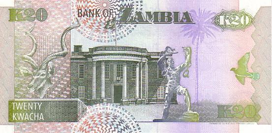 ZAMBIE   20 Kwacha  Daté De 1992   Pick 36a  Signature 10    *****BILLET  NEUF***** - Zambia