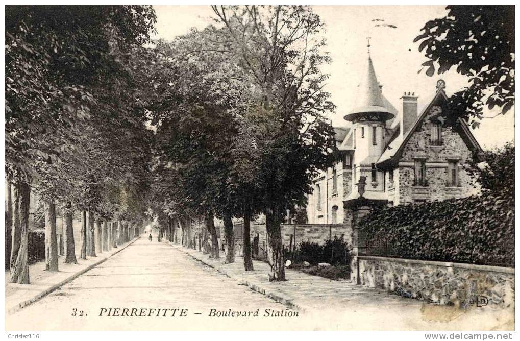 93 PIERREFITTE Boulevard Station  Beau Plan  1916 - Pierrefitte Sur Seine