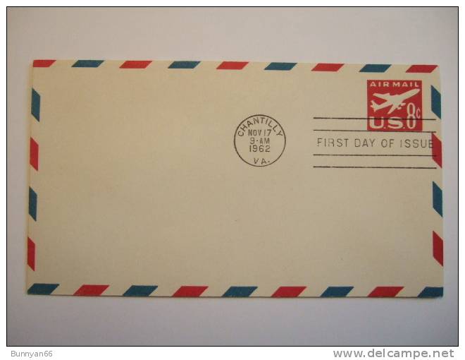 1ST DAY ISSUE 62 FDC AIR MAIL 8 C - 1961-1970