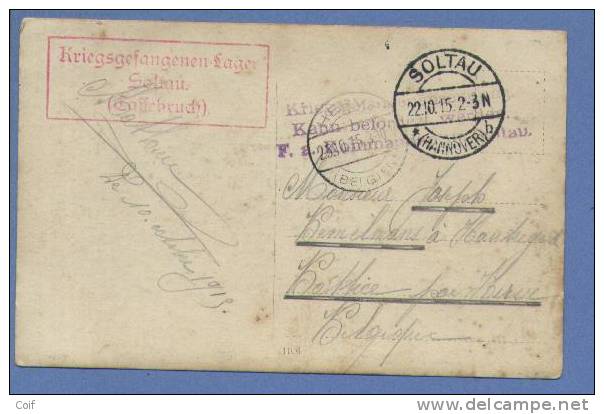 Foto-kaart Met Stempel SOLTAU - Kriegsgefangenschaft