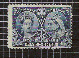CANADA,1897, YT 39-42 @ 60 YEARS HM VICTORIA - Usados