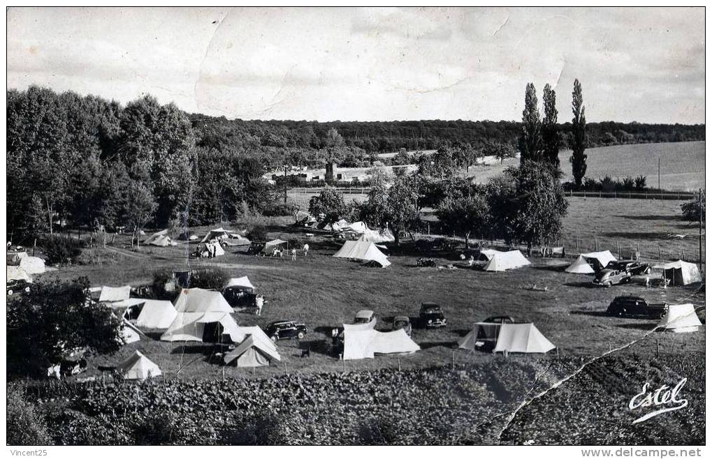 Saint Arnoult En Yvelines  *la Plage Aux Hamps *le Camping*tractions(cartes Avec Leger Defaut**1950***** - St. Arnoult En Yvelines