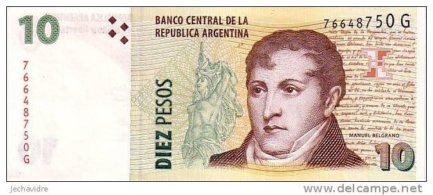 ARGENTINE  10 Pesos Non Daté (2002)   Pick 354  ***** BILLET  NEUF ***** - Argentina